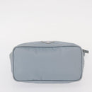 PRADA Shoulder Bag Nylon Light Blue Silver Auth 152733-5