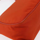 PRADA Shoulder Bag Nylon Orange Silver Auth 152734-15