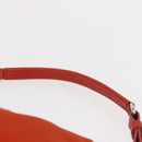 PRADA Shoulder Bag Nylon Orange Silver Auth 152734-8