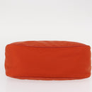 PRADA Shoulder Bag Nylon Orange Silver Auth 152734-5