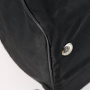 PRADA Boston Bag Nylon 2way Black Silver Auth 152736-14