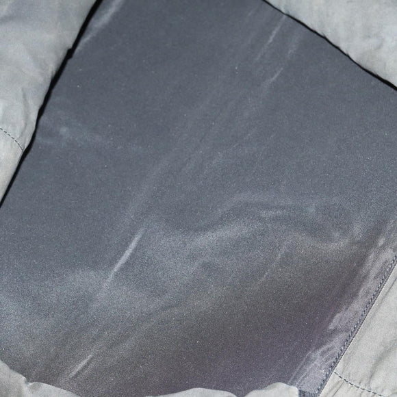 PRADA Boston Bag Nylon 2way Black Silver Auth 152736