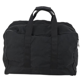 PRADA Boston Bag Nylon 2way Black Silver Auth 152736 - 0