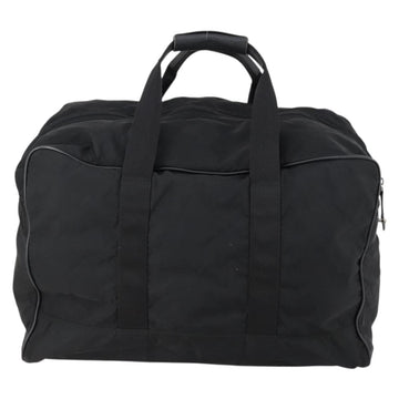 PRADA Boston Bag Nylon 2way Black Silver Auth 152736 - 0