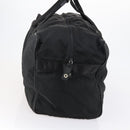 PRADA Boston Bag Nylon 2way Black Silver Auth 152736-4