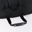PRADA Boston Bag Nylon 2way Black Silver Auth 152736-7