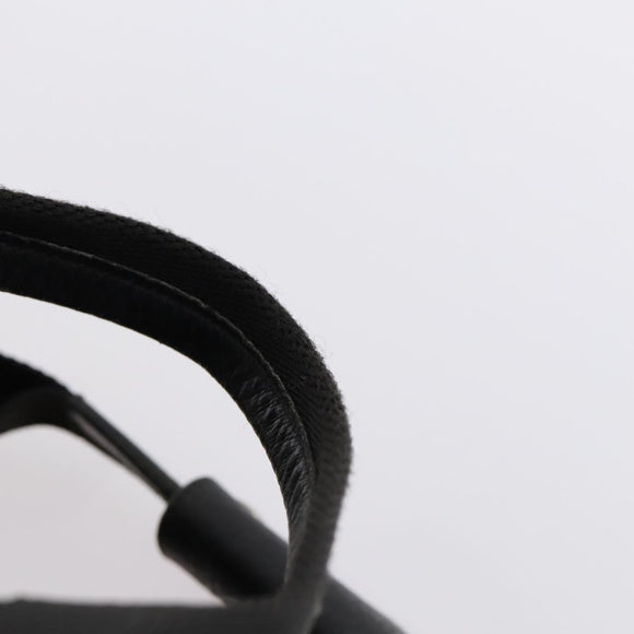 PRADA Boston Bag Nylon 2way Black Silver Auth 152736