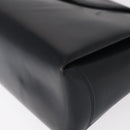 GUCCI Shoulder Bag Leather Navy Gold Auth 152739-11