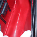 GUCCI Shoulder Bag Leather Navy Gold Auth 152739-17