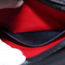 GUCCI Shoulder Bag Leather Navy Gold Auth 152739-22