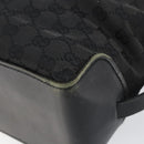 GUCCI GG Canvas Hand Bag Black Silver 106251 Auth 152740-9