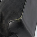 GUCCI GG Canvas Hand Bag Black Silver 106251 Auth 152740-16