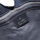 GUCCI GG Canvas Hand Bag Black Silver 106251 Auth 152740-17