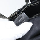 GUCCI GG Canvas Hand Bag Black Silver 106251 Auth 152740-12