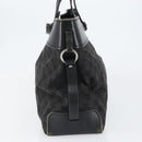 GUCCI GG Canvas Hand Bag Black Silver 106251 Auth 152740-4
