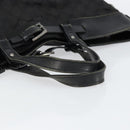 GUCCI GG Canvas Hand Bag Black Silver 106251 Auth 152740-7
