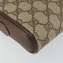 GUCCI GG Supreme Web Sherry Line Bag PVC Beige Gold 116 02 089 Auth 152741-17