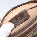 GUCCI GG Supreme Web Sherry Line Bag PVC Beige Gold 116 02 089 Auth 152741-19