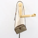 GUCCI GG Supreme Web Sherry Line Bag PVC Beige Gold 116 02 089 Auth 152741-22
