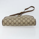 GUCCI GG Supreme Web Sherry Line Bag PVC Beige Gold 116 02 089 Auth 152741-5