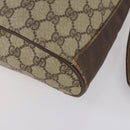 GUCCI GG Supreme Web Sherry Line Bag PVC Beige Gold 164 02 034 Auth 152742-10