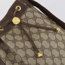 GUCCI GG Supreme Web Sherry Line Bag PVC Beige Gold 164 02 034 Auth 152742-15