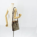 GUCCI GG Supreme Web Sherry Line Bag PVC Beige Gold 164 02 034 Auth 152742-22