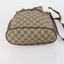 GUCCI GG Supreme Web Sherry Line Bag PVC Beige Gold 164 02 034 Auth 152742-9