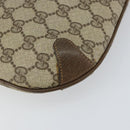 GUCCI GG Supreme Web Sherry Line Bag PVC Beige Gold 904 02 026 Auth 152743-17