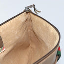 GUCCI GG Supreme Web Sherry Line Bag PVC Beige Gold 904 02 026 Auth 152743-20