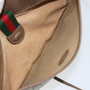 GUCCI GG Supreme Web Sherry Line Bag PVC Beige Gold 904 02 026 Auth 152743-11