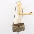 GUCCI GG Supreme Web Sherry Line Bag PVC Beige Gold 904 02 026 Auth 152743-22