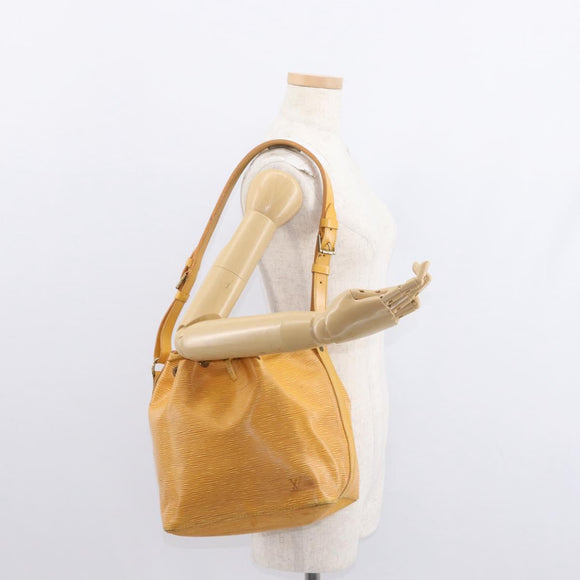 LOUIS VUITTON Epi Petit Noe Shoulder Bag Yellow M44109 LV Auth 152745