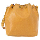 LOUIS VUITTON Epi Petit Noe Shoulder Bag Yellow M44109 LV Auth 152745-2