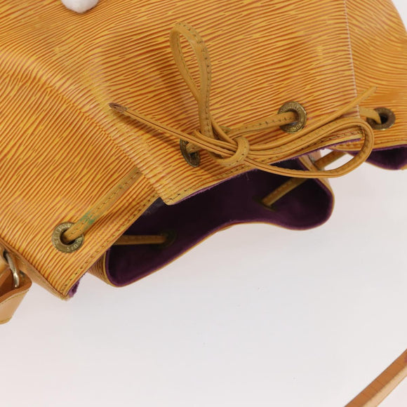 LOUIS VUITTON Epi Petit Noe Shoulder Bag Yellow M44109 LV Auth 152745