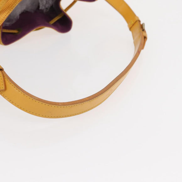 LOUIS VUITTON Epi Petit Noe Shoulder Bag Yellow M44109 LV Auth 152745