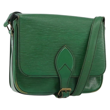 LOUIS VUITTON Epi Cartouchiere MM Shoulder Bag Green M52244 LV Auth 152749