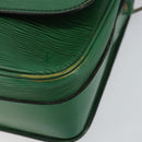 LOUIS VUITTON Epi Cartouchiere MM Shoulder Bag Green M52244 LV Auth 152749-8