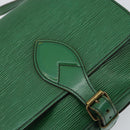 LOUIS VUITTON Epi Cartouchiere MM Shoulder Bag Green M52244 LV Auth 152749-18