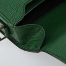 LOUIS VUITTON Epi Cartouchiere MM Shoulder Bag Green M52244 LV Auth 152749-20