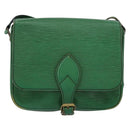 LOUIS VUITTON Epi Cartouchiere MM Shoulder Bag Green M52244 LV Auth 152749-13