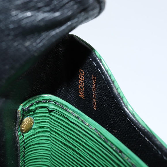 LOUIS VUITTON Epi Cartouchiere MM Shoulder Bag Green M52244 LV Auth 152749