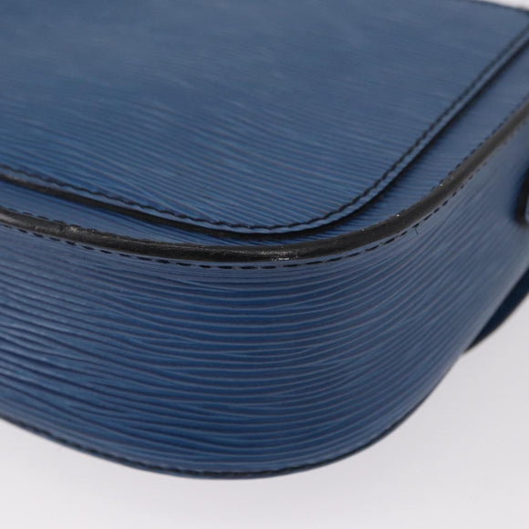 LOUIS VUITTON Epi Saint Cloud PM Shoulder Bag Blue M52195 LV Auth 152751