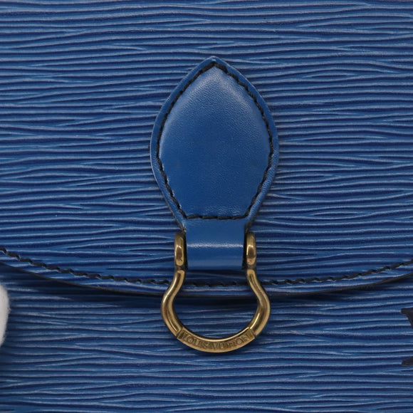 LOUIS VUITTON Epi Saint Cloud PM Shoulder Bag Blue M52195 LV Auth 152751