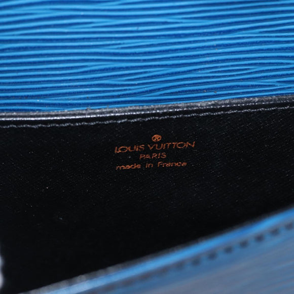 LOUIS VUITTON Epi Saint Cloud PM Shoulder Bag Blue M52195 LV Auth 152751