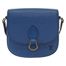 LOUIS VUITTON Epi Saint Cloud PM Shoulder Bag Blue M52195 LV Auth 152751-13