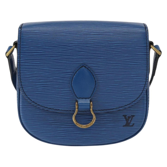 LOUIS VUITTON Epi Saint Cloud PM Shoulder Bag Blue M52195 LV Auth 152751