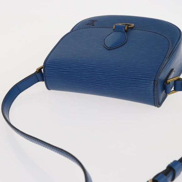 LOUIS VUITTON Epi Saint Cloud PM Shoulder Bag Blue M52195 LV Auth 152751