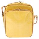 LOUIS VUITTON Monogram Vernis Wooster Bag Lime Yellow M91075 LV Auth 152753-13