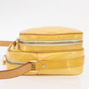 LOUIS VUITTON Monogram Vernis Wooster Bag Lime Yellow M91075 LV Auth 152753-4